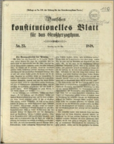 Deutsches konstitutionelles Blatt für das Grossherzogthum, 1848.05.14, nr 23