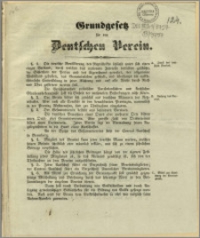 Grundgesetz für den Deutschen Verein : Bromberg, den 2. Dezember 1848