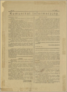 Komunikat Informacyjny: No. 143 (12.7.1918)