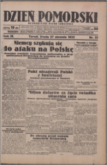 Dzień Pomorski 1932.01.27, R. 4 nr 21