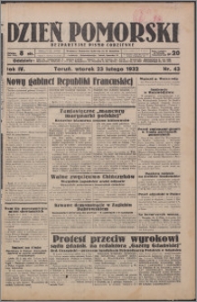 Dzień Pomorski 1932.02.23, R. 4 nr 43