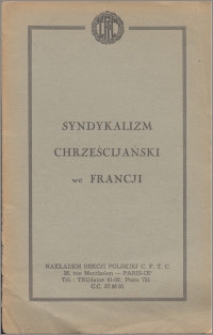 Syndykalizm chrześcijański we Francji