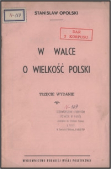 W walce o wielkość Polski