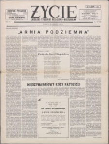 Życie : katolicki tygodnik religijno-kulturalny 1952, R. 6 nr 39 (275)