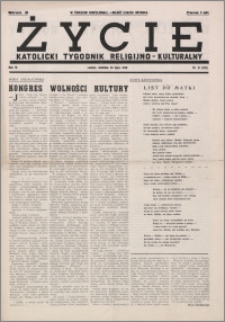 Życie : katolicki tygodnik religijno-kulturalny 1950, R. 4 nr 31 (162)