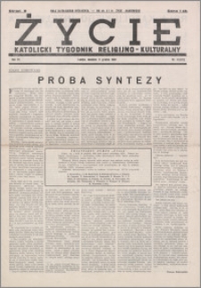 Życie : katolicki tygodnik religijno-kulturalny 1950, R. 4 nr 51 (182)