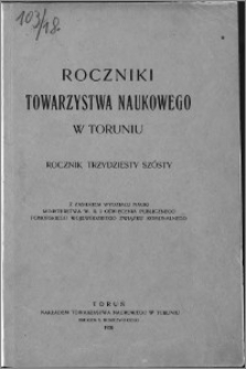 Roczniki Towarzystwa Naukowego w Toruniu, R. 36, (1930)