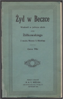 Żyd w beczce : wodewil w jednym akcie