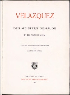 Velazquez : des Meisters Gemälde in 146 Abbildungen