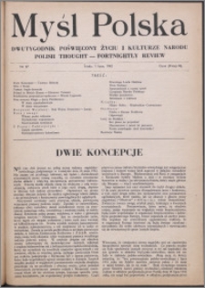 Myśl Polska : dwutygodnik poświęcony życiu i kulturze narodu 1942 nr 27