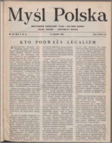 Myśl Polska : dwutygodnik poświęcony życiu i kulturze narodu 1950, R. 10 nr 2 (145)