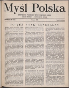 Myśl Polska : dwutygodnik poświęcony życiu i kulturze narodu 1950, R. 10 nr 5 (148)