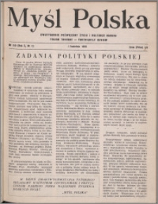 Myśl Polska : dwutygodnik poświęcony życiu i kulturze narodu 1950, R. 10 nr 7 (150)