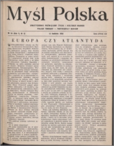 Myśl Polska : dwutygodnik poświęcony życiu i kulturze narodu 1950, R. 10 nr 8 (151)