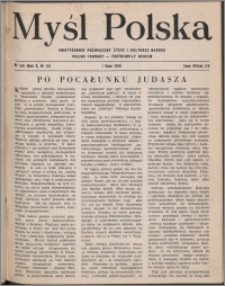 Myśl Polska : dwutygodnik poświęcony życiu i kulturze narodu 1950, R. 10 nr 13 (156)