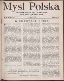 Myśl Polska : dwutygodnik poświęcony życiu i kulturze narodu 1950, R. 10 nr 23 (166)