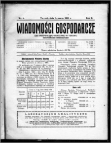 Wiadomości Gospodarcze Izby Przemysłowo-Handlowej w Toruniu 1923, R. 2, nr 4
