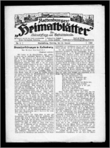 Rastenburger Heimatblätter für Heimatpflege und Geschichtskunde 1922, Nr. 2