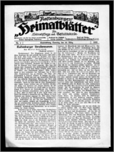 Rastenburger Heimatblätter für Heimatpflege und Geschichtskunde 1922, Nr. 6