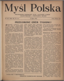 Myśl Polska : dwutygodnik poświęcony życiu i kulturze narodu 1952, R. 12 nr 14 (204)