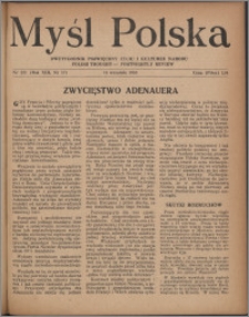 Myśl Polska : dwutygodnik poświęcony życiu i kulturze narodu 1953, R. 13 nr 17 (231)