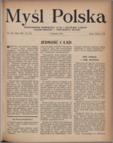 Myśl Polska : dwutygodnik poświęcony życiu i kulturze narodu 1954, R. 14 nr 15 (252)