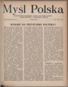 Myśl Polska : dwutygodnik poświęcony życiu i kulturze narodu 1955, R. 15 nr 3 (263)