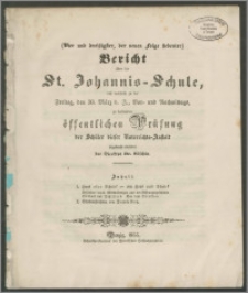 Bericht über die St. Johannis-Schule