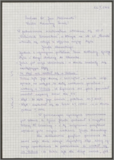 List Romualdy Chomskiej do Leszka Jana Malinowskiego z dnia 26 marca 2006 roku