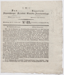 Johannisburger Kreisblatt = Tygodnik Obwodu Jansborskiego 1852 no. 42