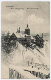 Graudenz. Schlossbergabhang. Winterlandschaft