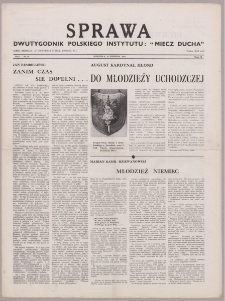 Sprawa : dwutygodnik Polskiego Instytutu "Miecz Ducha" 1942, R. 1 nr 16