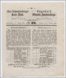 Johannisburger Kreisblatt = Tygodnik Obwodu Jansborskiego 1863 no. 32