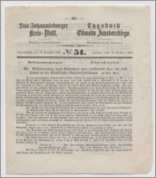 Johannisburger Kreisblatt = Tygodnik Obwodu Jansborskiego 1863 no. 51