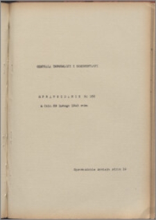 Sprawozdanie / Centrala Informacji i Dokumentacji 1940.02.29, no. 133