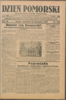 Dzień Pomorski 1932.11.10, R. 4 nr 259