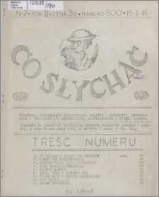 Co Słychać : wydawnictwo zawierające tłumaczenia aktualnych artykułów ... 1941, R. 2 nr 2