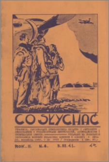 Co Słychać : tygodnik zawierający streszczenia książek i artykułów ... 1941, R. 2 nr 8