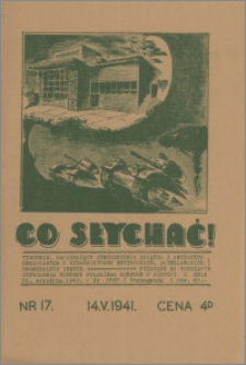 Co Słychać : tygodnik zawierający streszczenia książek i artykułów ... 1941, R. 2 nr 17