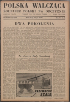Polska Walcząca - Żołnierz Polski na Obczyźnie 1942.02.28, R. 4 nr 9