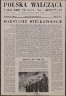 Polska Walcząca - Żołnierz Polski na Obczyźnie 1943.01.09, R. 5 nr 1
