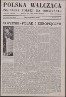 Polska Walcząca - Żołnierz Polski na Obczyźnie 1943.05.22, R. 5 nr 20