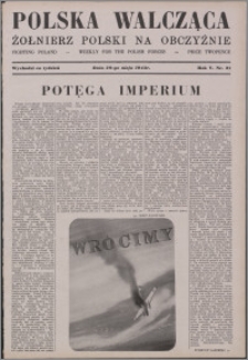 Polska Walcząca - Żołnierz Polski na Obczyźnie 1943.05.29, R. 5 nr 21