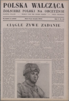 Polska Walcząca - Żołnierz Polski na Obczyźnie 1943.08.21, R. 5 nr 33