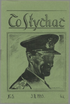 Co Słychać : tygodnik zawierający streszczenia książek i artykułów ... 1943, R. 4 nr 5