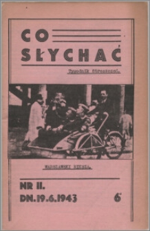 Co Słychać : tygodnik zawierający streszczenia książek i artykułów ... 1943, R. 4 nr 11