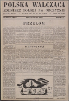 Polska Walcząca - Żołnierz Polski na Obczyźnie 1945.01.06, R. 7 nr 1