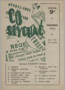 Co Słychać 1947, R. 8 nr 10 (184)