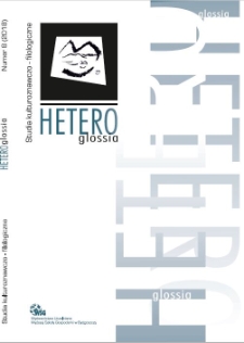 Heteroglossia. Studia kulturoznawczo-filologiczne. Nr 8 (2018)