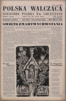 Polska Walcząca - Żołnierz Polski na Obczyźnie 1946.04.20-1946.04.27, R. 8 nr 16-17